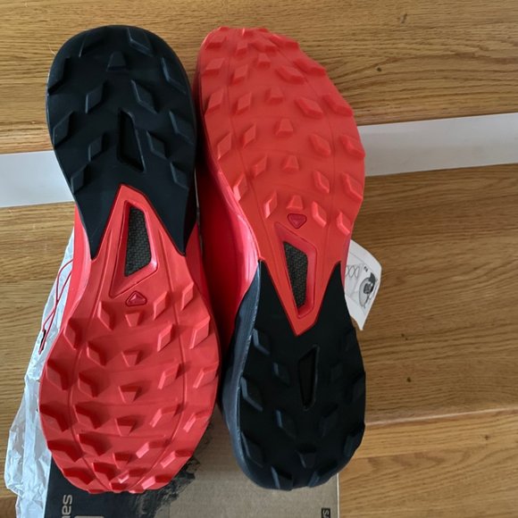 Salomon S/Lab Sense 6 SG, Red/Black/White, Men's size 13, never worn - Picture 2 of 6